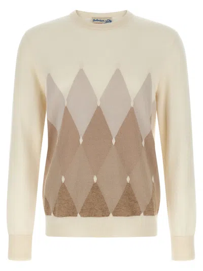 Ballantyne Argyle Sweater Sweaters And Cardigans Beige In Neutral