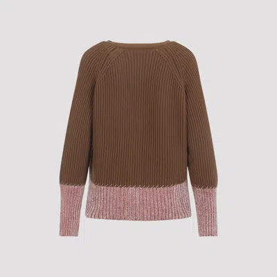 Marni Cardigan With "color Block" Pattern In Brown