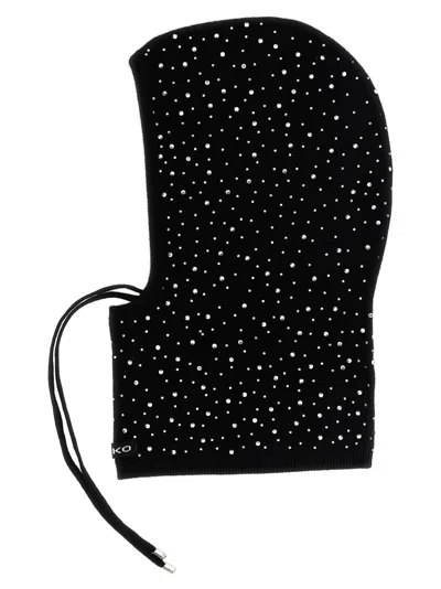 Pinko Balaclava With Drawstring And Rhinestones