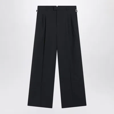 Ami Alexandre Mattiussi Ami Paris Charcoal Gray Wool Trousers In Black
