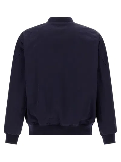 Givenchy Logo Bomber Jacket Puffer Jackets Blue In Multi