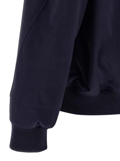 Givenchy Logo Bomber Jacket Puffer Jackets Blue In Multi