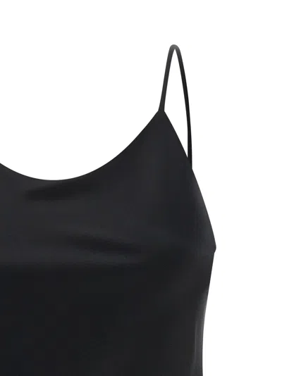 Max Mara Pattern Strap Top Plain In Black