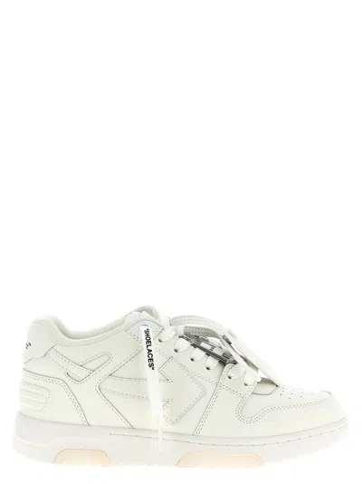 Off-white Low-top Calf Leather Sneakers In White
