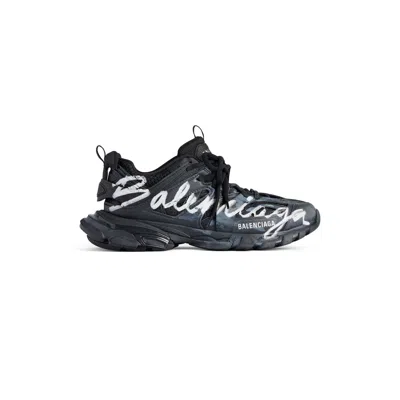 Balenciaga Track Model Sneaker Sneakers Black In Black