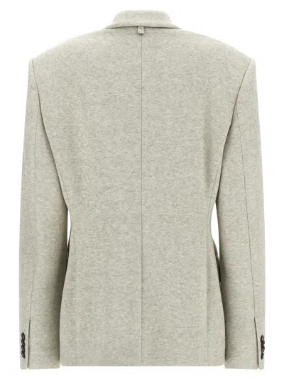 Giuseppe Di Morabito Double-breasted Oversized Blazer With Removable Rose Brooch In Multi