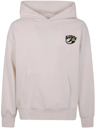 Barrow Teddy-print Hoodie In Neutral