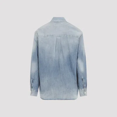 Our Legacy Long Sleeve Shirt With Chest Pocket Design In Blue