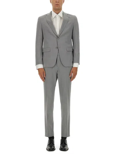Hugo Boss Boss Slim Fit Dress In Gray