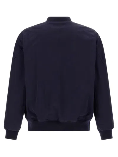 Givenchy Logo Bomber Jacket In Blue