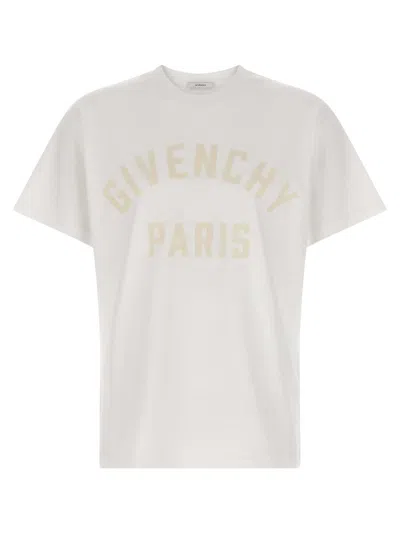 Givenchy White T-shirt With Maxi Logo On The Front In Cotton Man In White