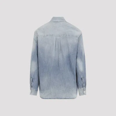 Our Legacy Long Sleeve Shirt With Chest Pocket Design In Blue