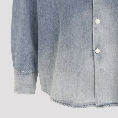 Our Legacy Long Sleeve Shirt With Chest Pocket Design In Blue