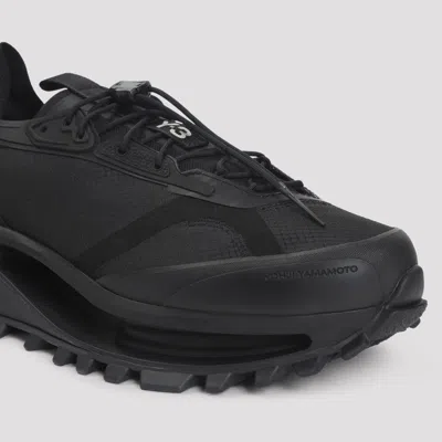 Y-3 Black Sneakers With Sole And Lacing System In Black