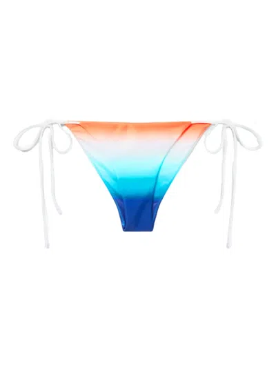 Casablanca Gardient Effect Side-tied Bikini Bottoms In Multi