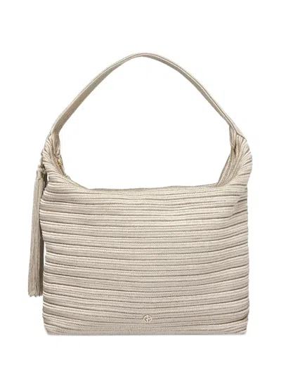 Giorgio Armani La Prima Soft Large Sautage Hobo Bag In Neutral