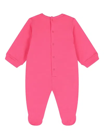 Escada Pleated Logo Pajama In Pink