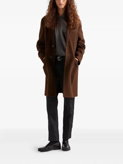 Prada Gray Overshirt With Zip In Gray