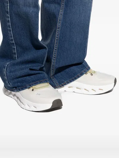 On Breathable Mesh Sneakers Featuring Perforated Design In Gray