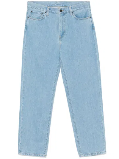 Carhartt Light Blue Aaron Regular Fit Denim Jeans In Blue