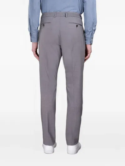 Moorer Drawstring Straight-leg Trousers In Gray