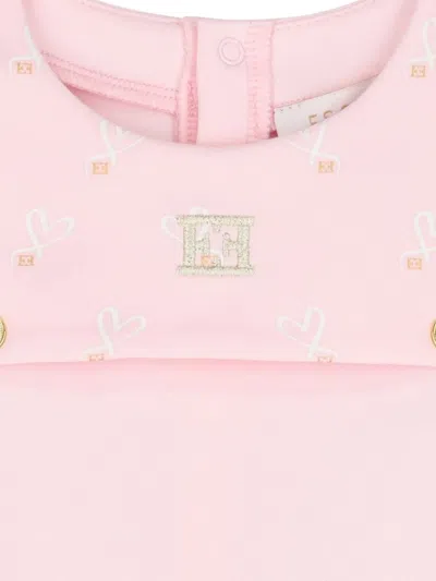 Escada Logo-embroidery Pajama In Pink