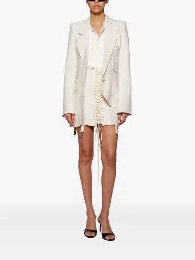Angelica Montini Studios Button-front Top In White