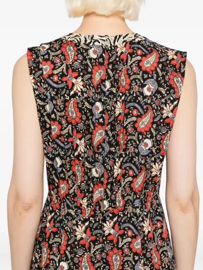 Rixo London Rixo Caroline Printed Chiffon Midi Dress In Multi