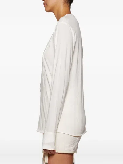 Angelica Montini Studios Button-front Top In White