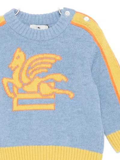 Etro Pegasus-intarsia Sweater In Multi