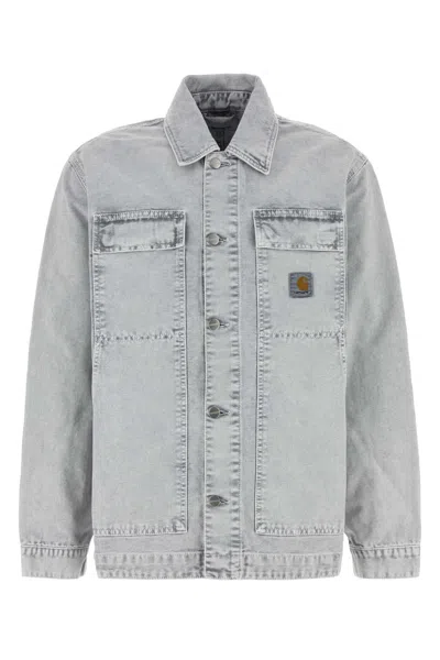 Carhartt Og Arctic Jacket Organic Cotton Dearborn Canvas Jackets Grey In Gray