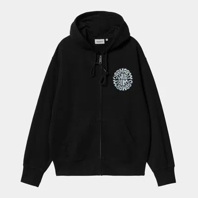 Carhartt Wip Hooded Jazzy Seweat Jacket In Black