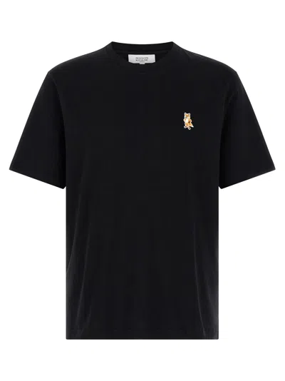 Maison Kitsuné Maison Kitsune Fox Head T Shirt In Black