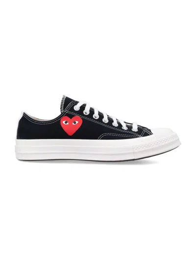 Comme Des Garçons Play Black Converse Edition Chuck 70 Og Single Heart Sneakers In Black