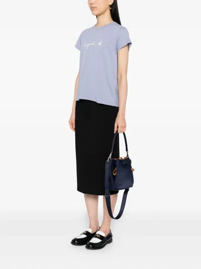 Agnès B. 2-way Tote Bag In Blue