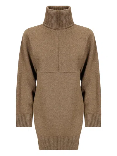 高领迷你连衣裙