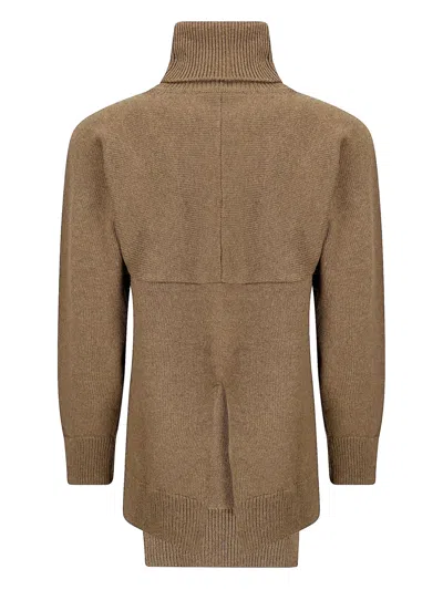 高领迷你连衣裙