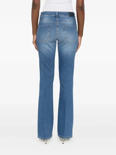 PARIS 褪色效果水洗牛仔裤