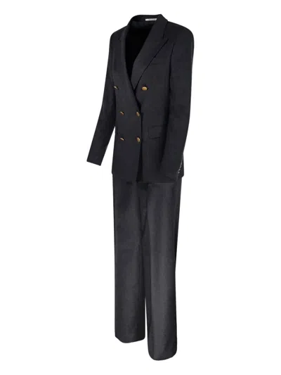 Tagliatore Double-breasted Button Suit In Multi