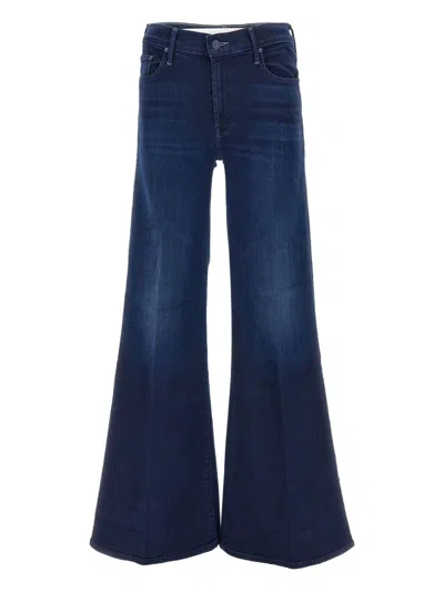 Mother The Twister Sneak Denim Jeans In Blue