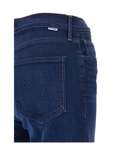 Mother The Twister Sneak Denim Jeans In Blue