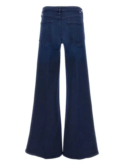 Mother The Twister Sneak Denim Jeans In Blue