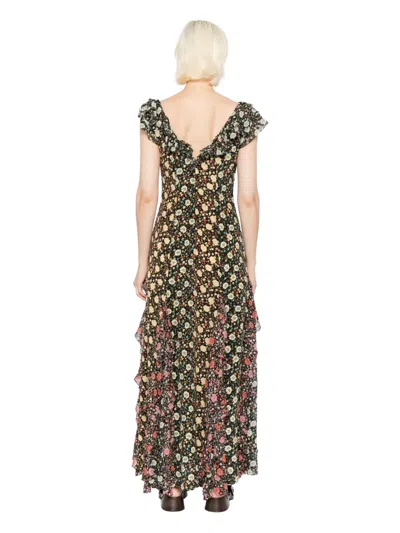 Rixo London Rixo Ambika Floral-print Silk-chiffon Maxi Dress In Multi