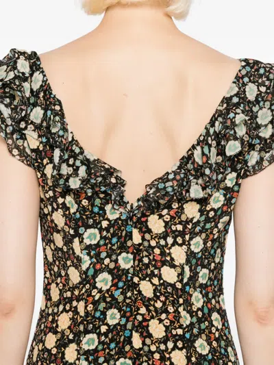 Rixo London Rixo Ambika Floral-print Silk-chiffon Maxi Dress In Multi