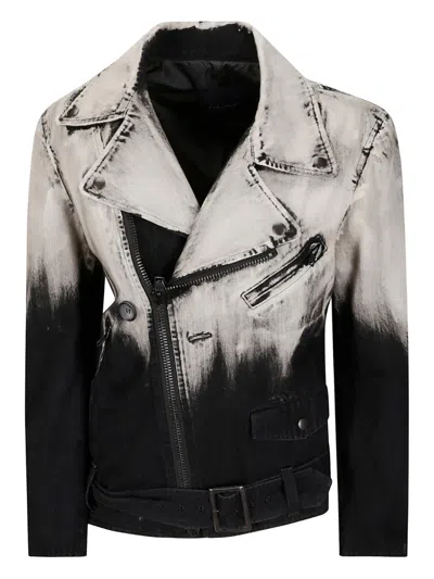 Yohji Yamamoto Asm Biker Jacket In Black
