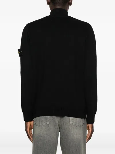 Stone Island High Neck Long Sleeve Knit Sweater In Multi