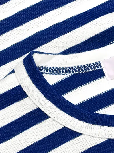 Comme Des Garçons Play Kid - Striped Long Sleeve T-shirt In White