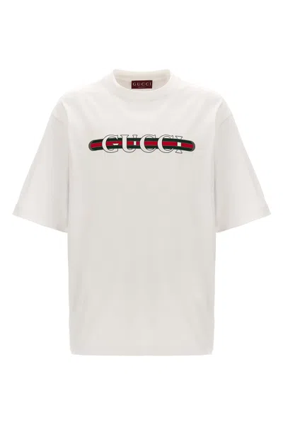Gucci Men Cotton Jersey T-shirt With Print In White