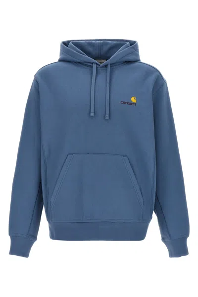Carhartt Hoodie With American Script Design In Blue