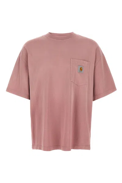 Carhartt Hudson Pocket T-shirt In Pink